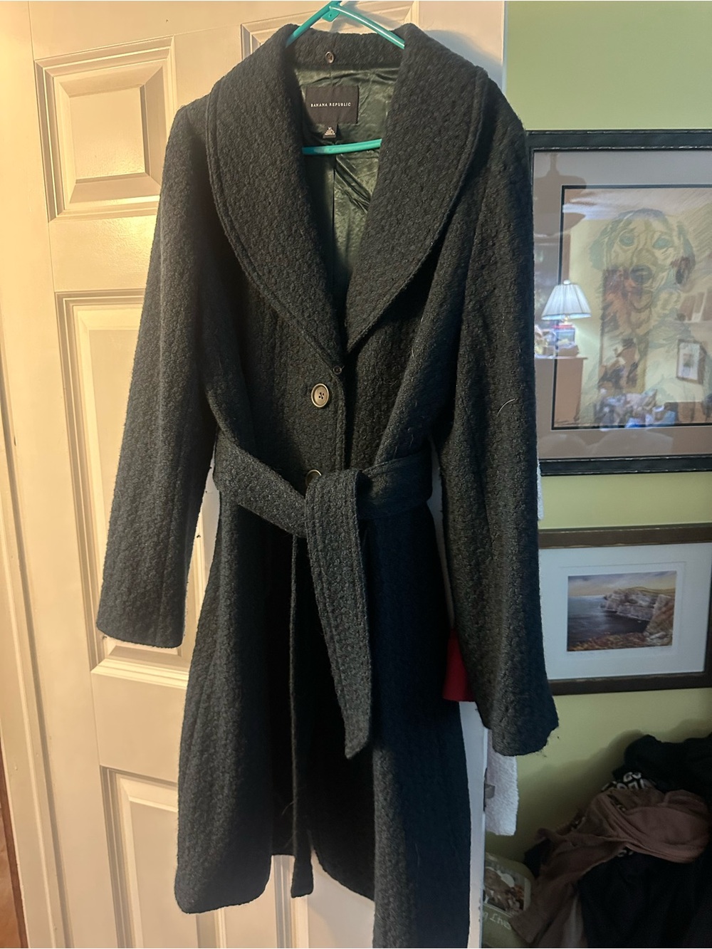 Banana Republic Shawl-Collar Belted Trench Coat